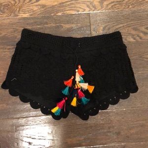 Lace but not see through shorts w colored ties